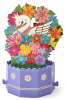 HPE003-happy birthday/everyday-flower and swan (生日/日常祝福花和天鹅)