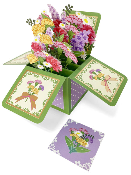 HPE010-Happy brthday/everyday/Mother's day-carnation flower（生日/日常/母亲节-康乃馨花）