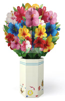 HPE025-colorful vase Decoration(水彩花摆件)