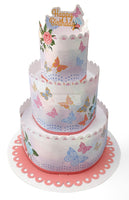 HPE031-happy birthdaycake decoration (生日蝴蝶蛋糕）
