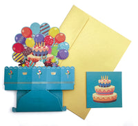 HPE041--Box card of happy birthday (十边形生日立体盒)