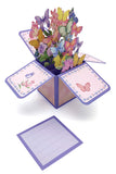 HPE051-- Box greeting card of Butterfly (彩色蝴蝶立体盒贺卡)