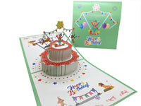 KDB019-happy birthday-Clown cake (小丑生日蛋糕)