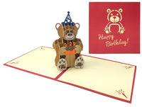 KDB021-happy birthday bear and cake(小熊生日蛋糕)