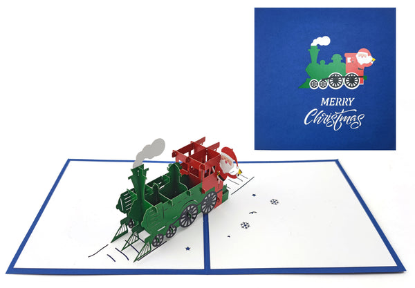 KDC010- Pop up card of Christmas train