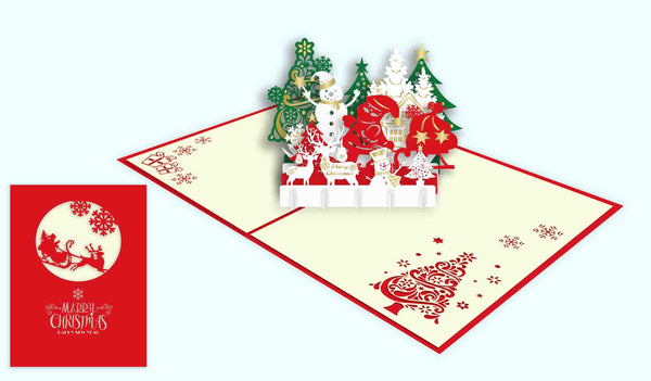 KDC019-pop up card of Christmas (圣诞立体贺卡)