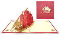 TDJ013-Sailship for birthday/everyday (生日祝福/日常祝福-帆船)